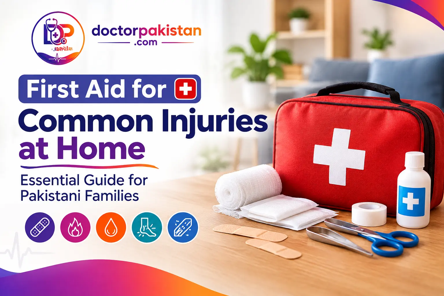 First Aid for Common Injuries at Home – Essential Guide for Pakistani Families